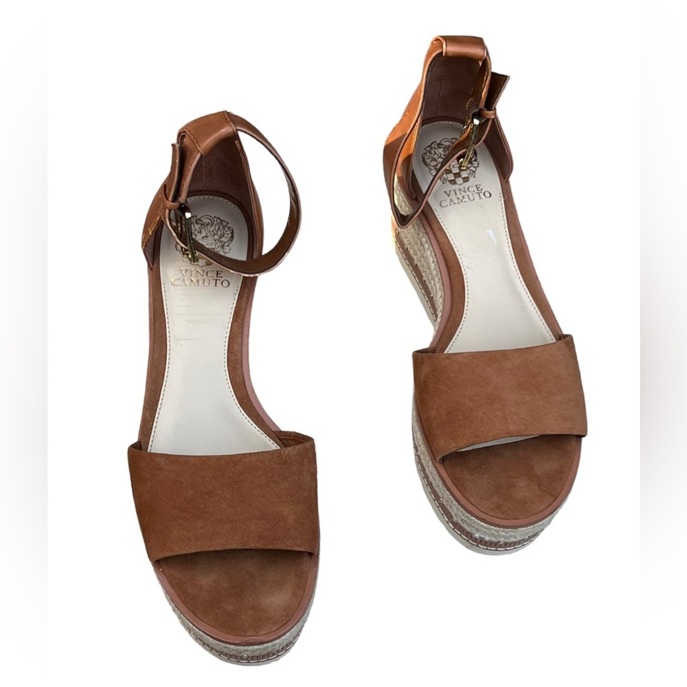 Shoes/Wedges Vince Camuto Martinda Espadrille Sandal upper leather Preloved SB9